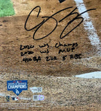 COREY SEAGER Autographed WS Statistic 16" x 20" Photograph FANATICS LE 6/6