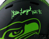 Steve Largent Signed Seattle Seahawks F/S Eclipse Helmet - Beckett W Auth *Green