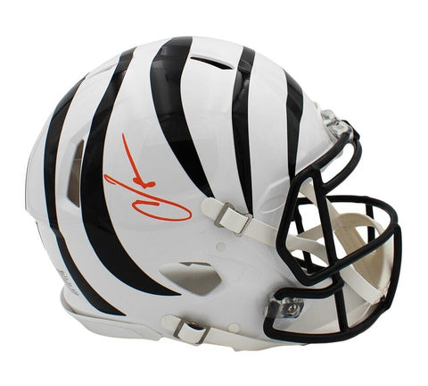 Chad Johnson Signed Cincinnati Bengals Speed Authentic Alt White NFL Helmet