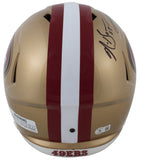 49ers Patrick Willis & Navorro Bowman Signed F/S Speed Rep Helmet w Case BAS W 2