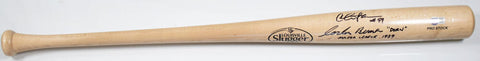 Corbin Bernsen Charlie Sheen Signed Blonde Louisville Slugger Bat- BeckettW Holo