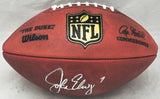 John Elway Autographed NFL Leather Football Broncos Beckett W609021