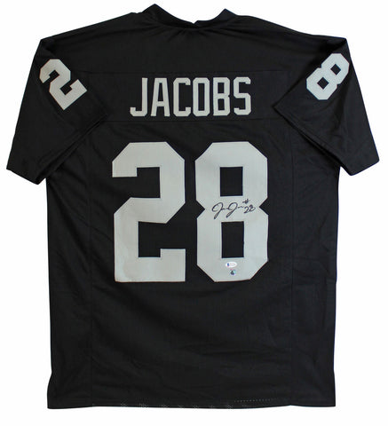 Josh Jacobs Authentic Signed Black Pro Style Jersey Autographed BAS Witnessed