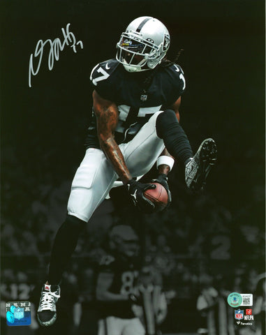 Raiders Davante Adams Authentic Signed 11x14 Vertical Spotlight Photo BAS Wit