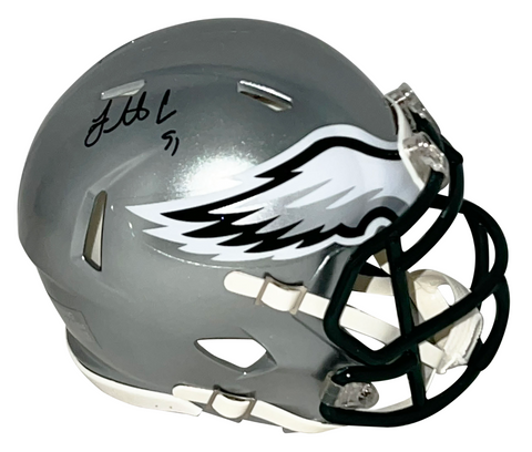 FLETCHER COX SIGNED PHILADELPHIA EAGLES FLASH SPEED MINI HELMET BECKETT