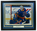 Jordan Binnington Blues Signed Framed 16x20 Hockey Photo Fanatics