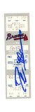 Deion Sanders Signed Atlanta Braves 5/7/1991 vs Cardinals Ticket BAS 37251