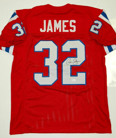 Craig James Autographed Red Pro Style Jersey- JSA Witnessed