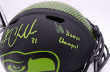 Kam Chancellor Auto Seahawks Eclipse Full Size Auth Helmet (Signed 2x) 98094