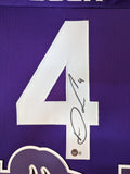 FRAMED MINNESOTA VIKINGS DALVIN COOK AUTOGRAPHED SIGNED JERSEY BECKETT HOLO