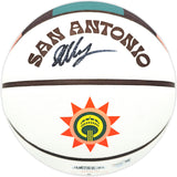 VICTOR WEMBANYAMA AUTOGRAPHED CITY EDITION BASKETBALL SPURS FANATICS 229513