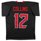 Nico Collins Authentic Signed Alternate Navy Blue Pro Style Jersey BAS Witnessed