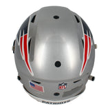 Tom Brady Autographed (Orange) Patriots Speed Flex Helmet Fanatics LE 1/12