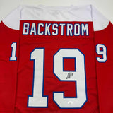 Autographed/Signed Nicklas Backstrom Washington Red Retro Hockey Jersey JSA COA