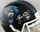 Luke Kuechly Signed Carolina Panthers F/S Flat Black Helmet- JSA W Auth *White