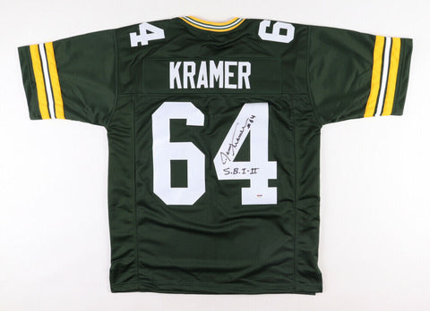 Jerry Kramer Signed Green Bay Packers Jersey Inscribed "S.B. I-II" (PSA COA)