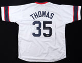 Frank Thomas Signed Chicago White Sox 1983 Throwback Jersey (Beckett) 2xA.L. MVP