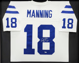 COLTS PEYTON MANNING AUTO FRAMED MITCHELL & NESS JERSEY FANATICS HOLO 203488