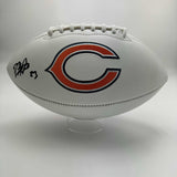 Autographed/Signed Devin Hester Chicago Bears Full Size White Panel Logo JSA COA