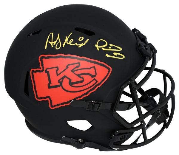 PATRICK MAHOMES & ANDY REID SIGNED KANSAS CITY CHIEFS ECLIPSE FULL SIZE HELMET