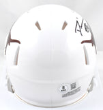 DeMarvion Overshown Autographed Texas Longhorns Speed Mini Helmet-Beckett W Holo