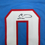 Autographed/Signed Calvin Ridley Tennessee Retro Blue Football Jersey BAS COA