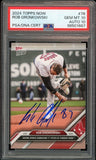 2024 Topps Now #78 Rob Gronkowski Fenway Spike On Card PSA 10/10 Auto GEM MINT