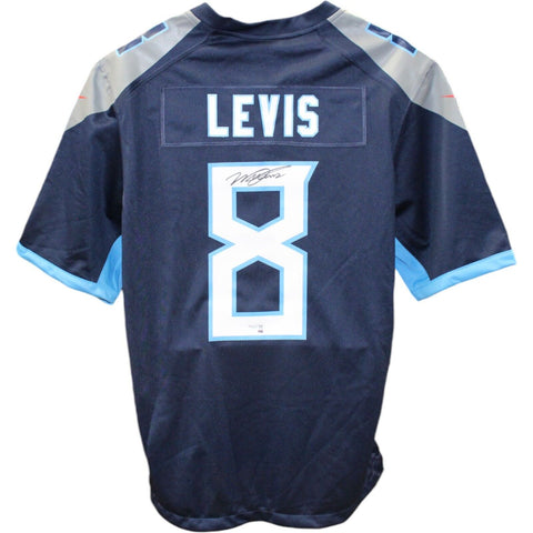 Will Levis Autographed Tennessee Titans Dark Blue Nike XL Jersey FAN 48354