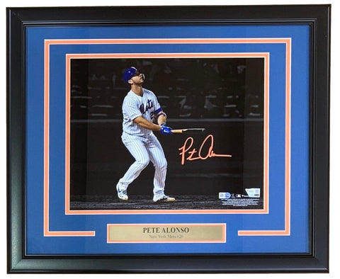 Pete Alonso Signed Framed 11x14 New York Mets Photo Fanatics