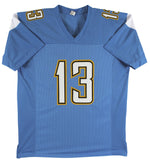 Keenan Allen Authentic Signed Powder Blue Pro Style Jersey JSA Witness