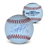 Salvador Perez Autographed MLB Signed Baseball Beckett COA With UV Display Case