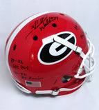 Herschel Walker Signed Georgia Bulldogs F/S Proline Helmet w/ 4 Stats- Beckett