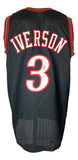 Allen Iverson Philadelphia Signed Black Basketball Jersey BAS