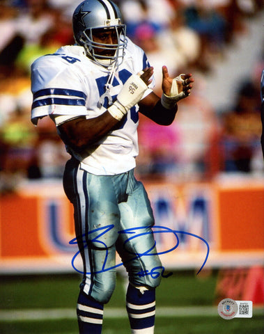 Eugene Lockhart Signed Dallas Cowboys 8x10 Photo As Is Wiped Beckett 46267