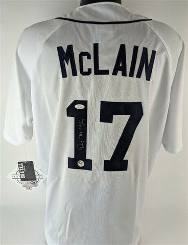 Denny McLain Signed Detroit Tigers Custom Style Jersey (JSA COA) 1968 MVP