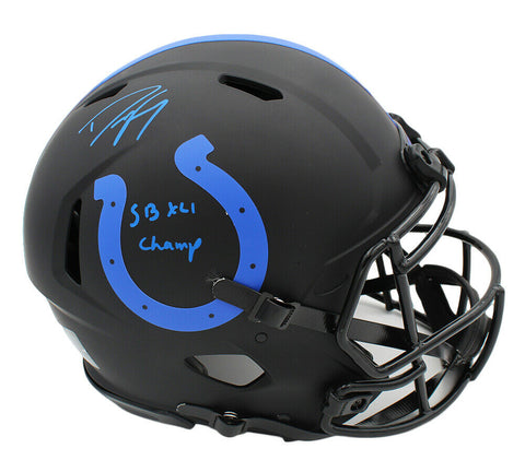 Dwight Freeney Signed Indianapolis Colts Speed Authentic Eclipse Helmet - SB XLI