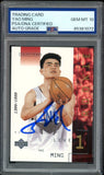 2002-03 Upper Deck Ovation #132 Yao Ming RC On Card PSA/DNA Auto GEM MINT 10