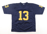 Jake Moody Signed Michigan Wolverines Jersey (Playball Ink) 49ers Place Kicker