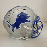 AIDAN HUTCHINSON SIGNED DETROIT LIONS THROWBACK SPEED AUTHENTIC HELMET BECKETT