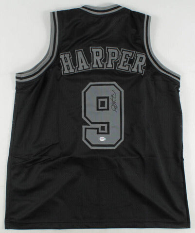 Ron Harper Signed Chicago Jersey (PSA COA) 3xBulls World Champion 1996-1998