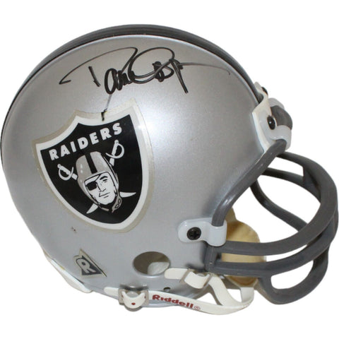 Dave Casper & Bob Golic Signed Raiders VSR4 Replica Mini Helmet BAS 44153