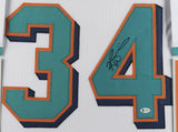 Ricky Williams Signed Miami Dolphins 35"x43" Framed Jersey (Beckett Hologram)