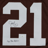 Eric Metcalf Signed Cleveland Browns Inscribed "3x Pro Bowl" Jersey (JSA Holo)