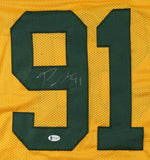 Preston Smith Signed Packers Throwback Jersey (Beckett COA) Green Bay All Pro LB