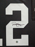 FRAMED LAS VEGAS RAIDERS RICH GANNON AUTOGRAPHED SIGNED JERSEY BECKETT HOLO