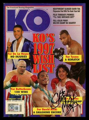 Christy Martin Autographed Signed KO Magazine Beckett BAS QR #BK08810