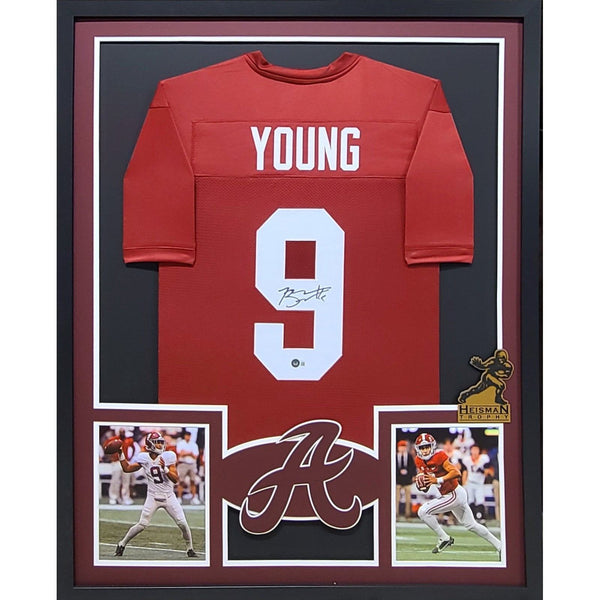 Bryce Young Autographed Signed Framed Alabama Heisman Jersey BECKETT