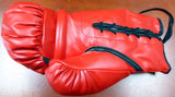 BOXING GREATS AUTOGRAPHED GLOVE 3 SIGS LEONARD, HEARNS & DURAN LH PSA/DNA 113695