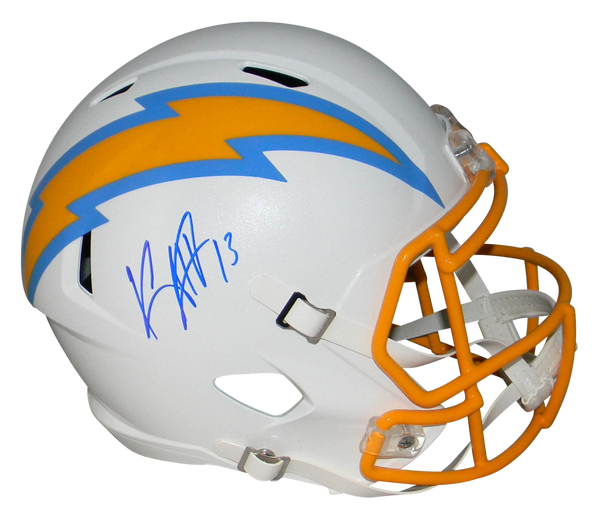 KEENAN ALLEN SIGNED LOS ANGELES CHARGERS 2020 FULL SIZE SPEED HELMET BECKETT