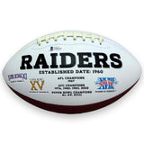 Tim Brown Autographed Signed Oakland Raiders Logo Football - Beckett